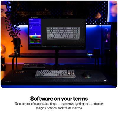 Endorfy mechanická klávesnice Thock V2 TKL / drátová / ARGB /  red sw. / USB / CZ/SK layout