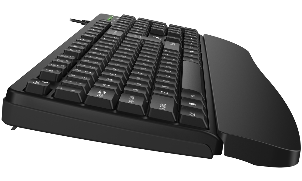 GENIUS KM-123/ Drátový set/ Ergo předložka/ Copilot/ USB/ černá/ CZ+SK layout