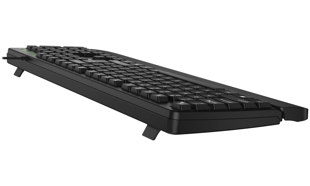 GENIUS KM-123/ Drátový set/ Ergo předložka/ Copilot/ USB/ černá/ CZ+SK layout