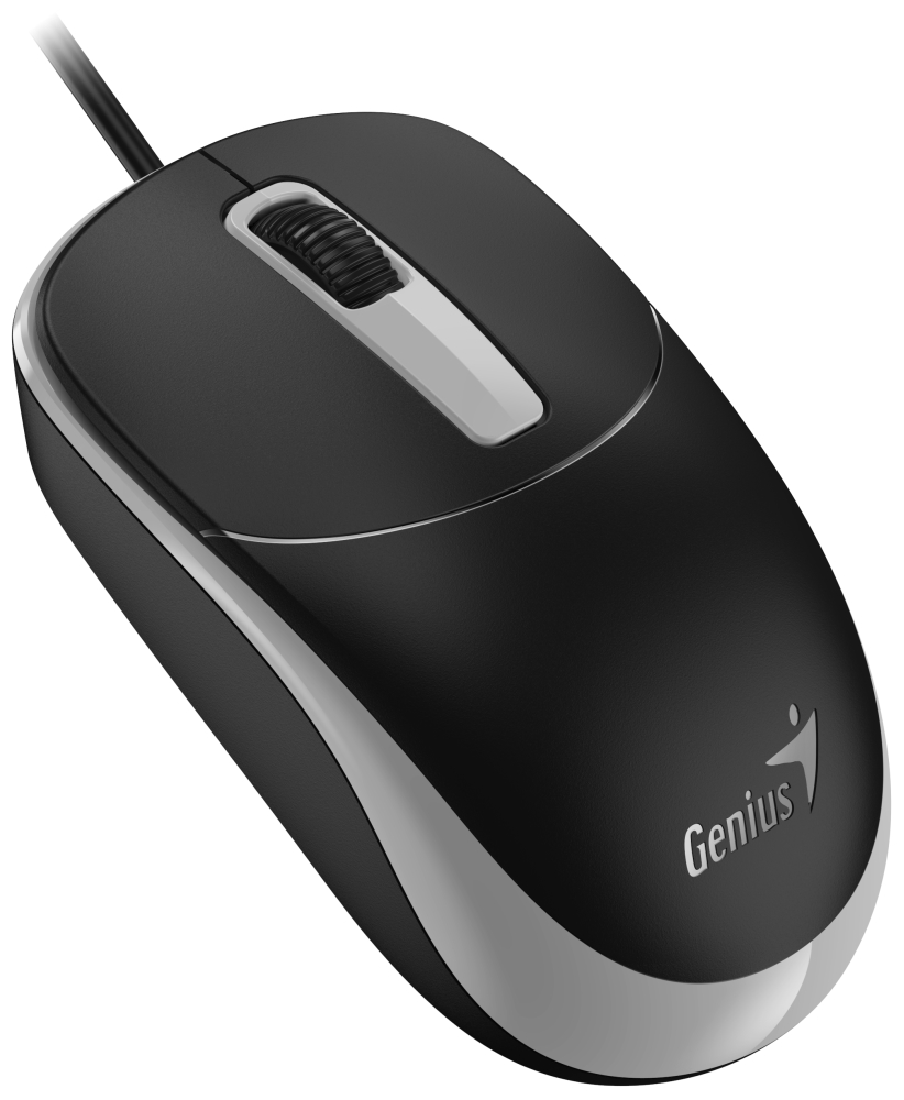 GENIUS KM-123/ Drátový set/ Ergo předložka/ Copilot/ USB/ černá/ CZ+SK layout