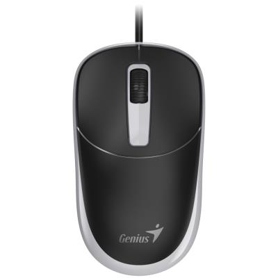 GENIUS KM-123/ Drátový set/ Ergo předložka/ Copilot/ USB/ černá/ CZ+SK layout