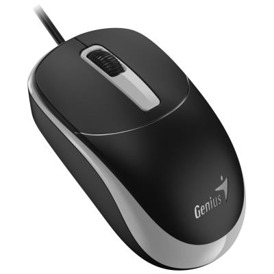 GENIUS KM-123/ Drátový set/ Ergo předložka/ Copilot/ USB/ černá/ CZ+SK layout