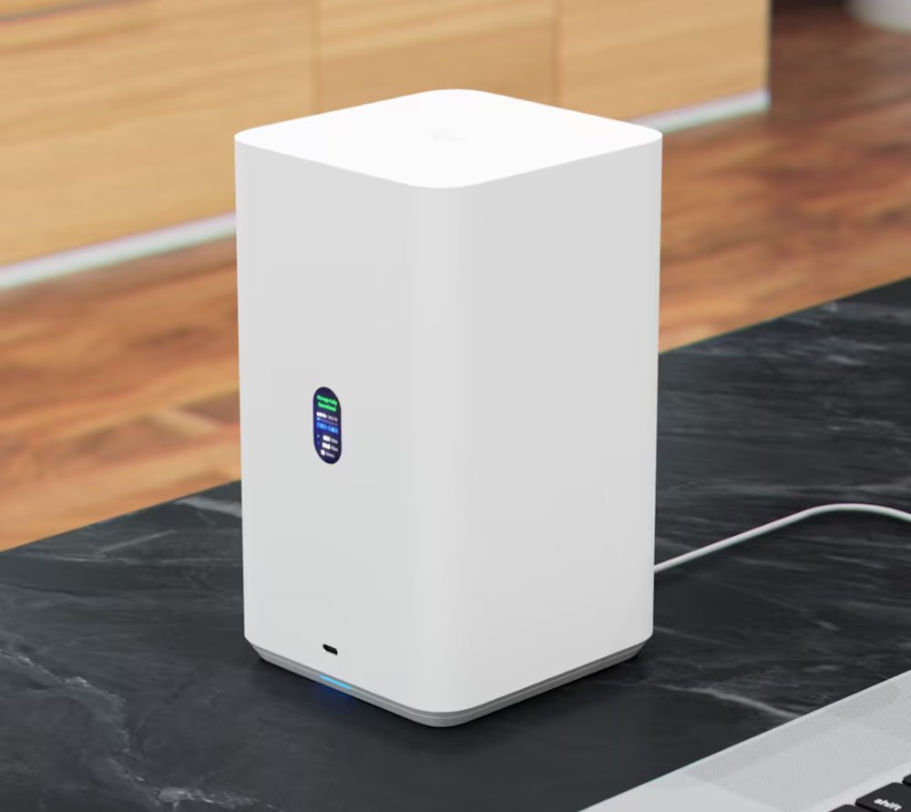 Ubiquiti UniFi UNAS 2 W - NAS server, 2x 3,5" slot HDD/SSD, RAID, 2.5GbE, 5Gbps USB-C, PoE++, bílý