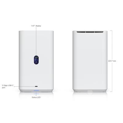 Ubiquiti UniFi UNAS 2 W - NAS server, 2x 3,5" slot HDD/SSD, RAID, 2.5GbE, 5Gbps USB-C, PoE++, bílý