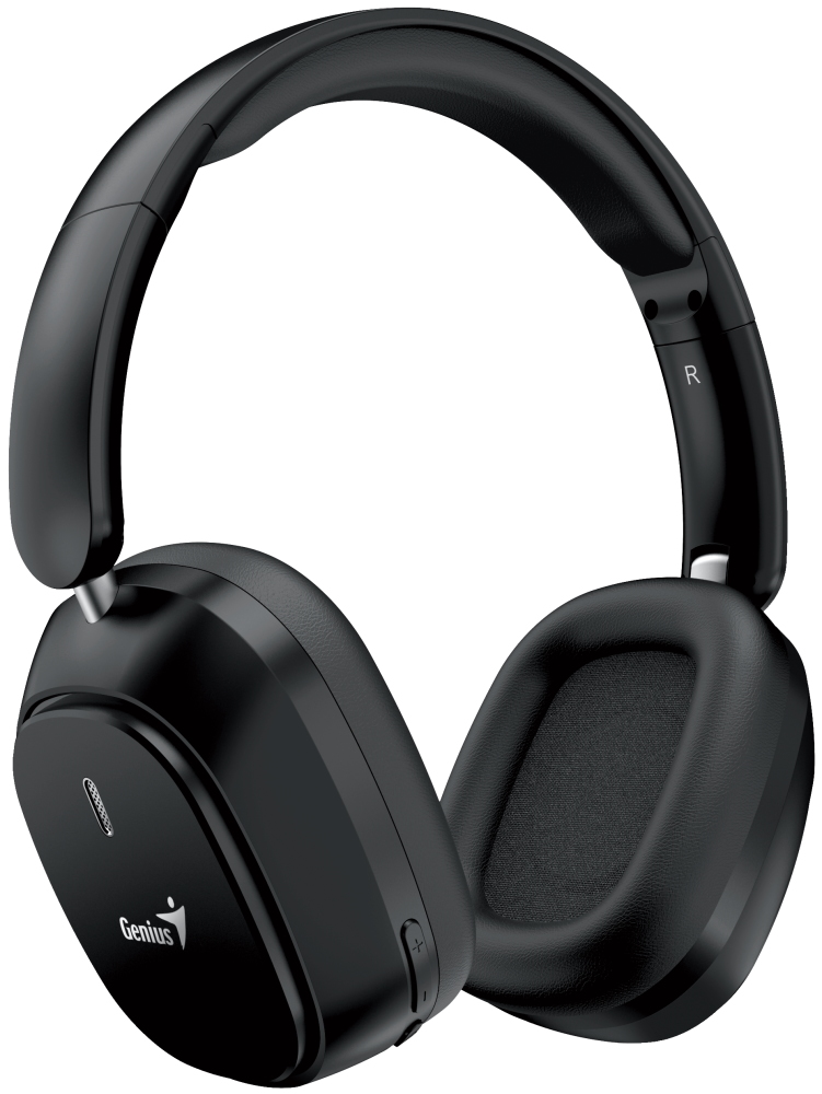 GENIUS bezdrátový headset HS-820BT/ černý/ BT5.4/ USB-C nabíjení/ skládací