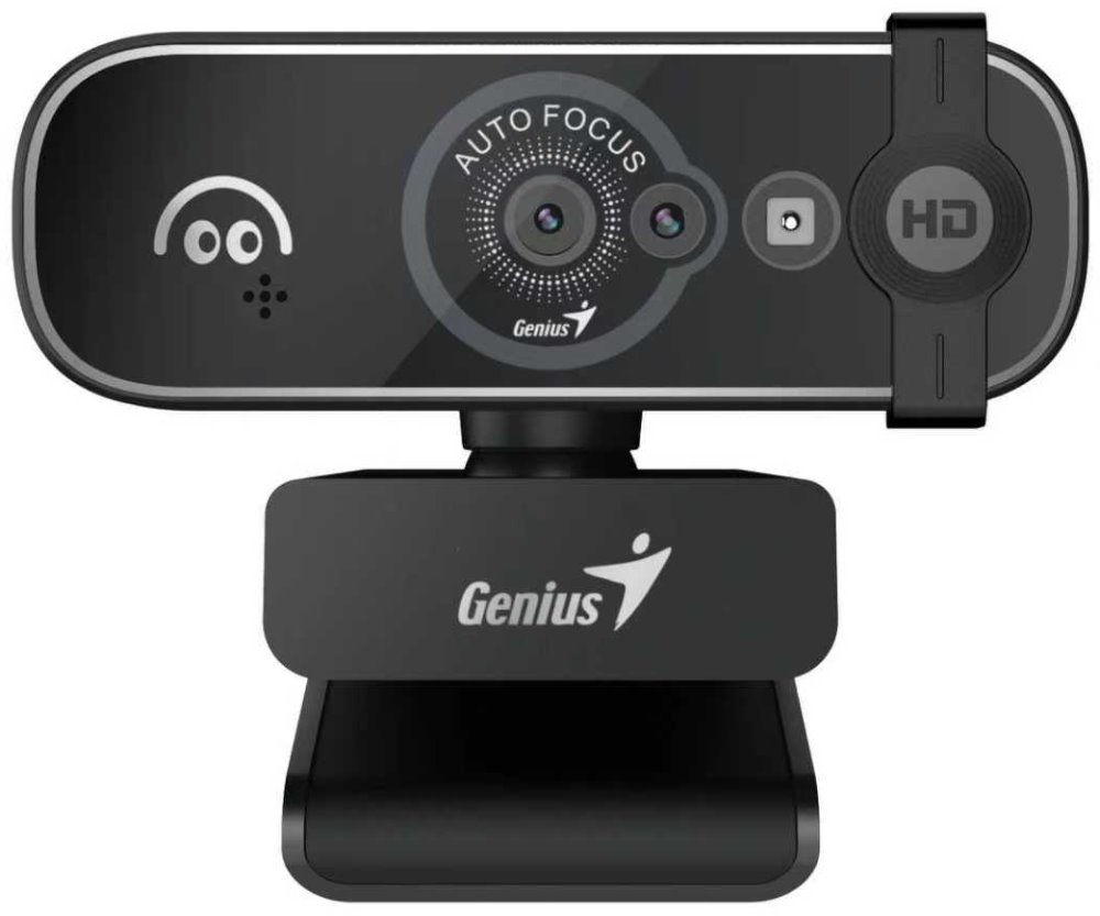 GENIUS FaceCam OPEN/ 5M Full HD/ Windows Hello/ autofocus/ 360° rotace/ 60° náklon/ USB-C/ USB/ UVC/ mikrofon/ černá