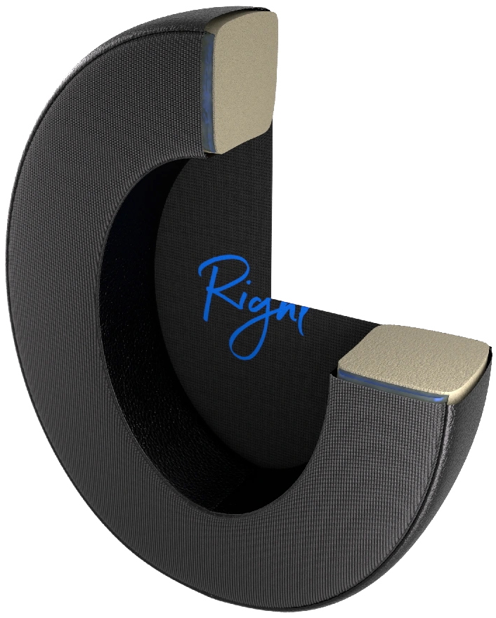 Endorfy náušníky Cool Hybrid / kombinace kůže a textilu / chladivá vrstva / univerzální / černé