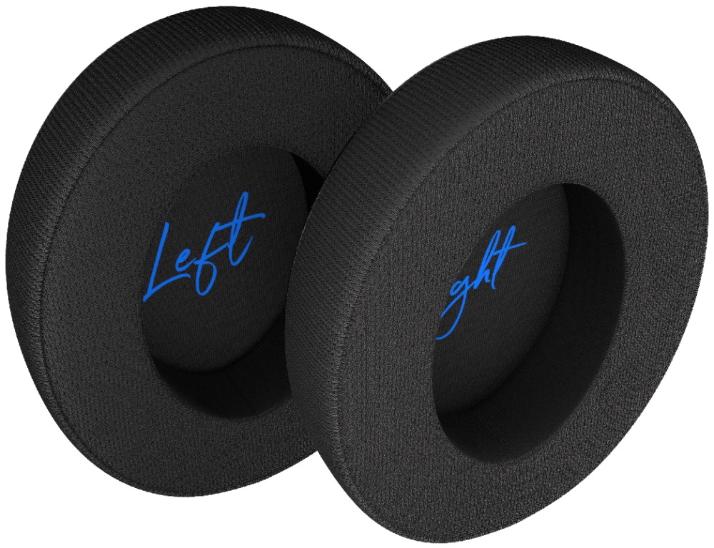 Endorfy náušníky Soft Breathing / textilní / paměťová pěna / univerzální / černé