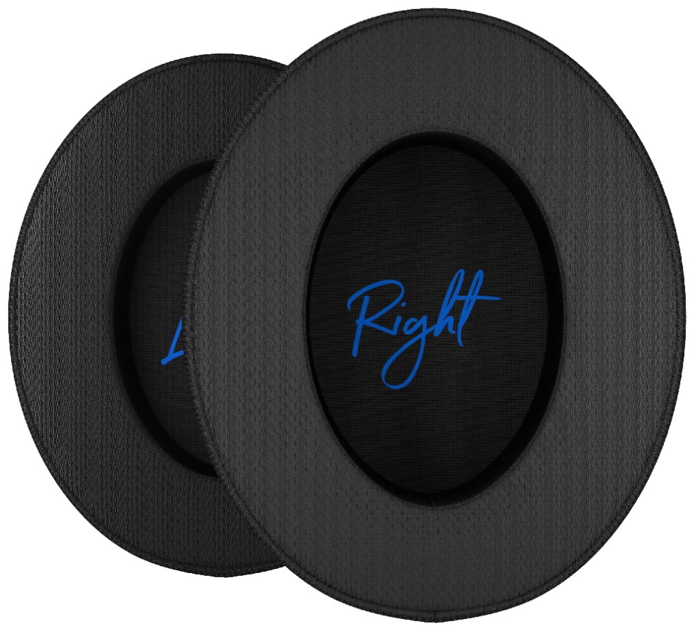 Endorfy náušníky Soft Breathing / textilní / paměťová pěna / univerzální / černé