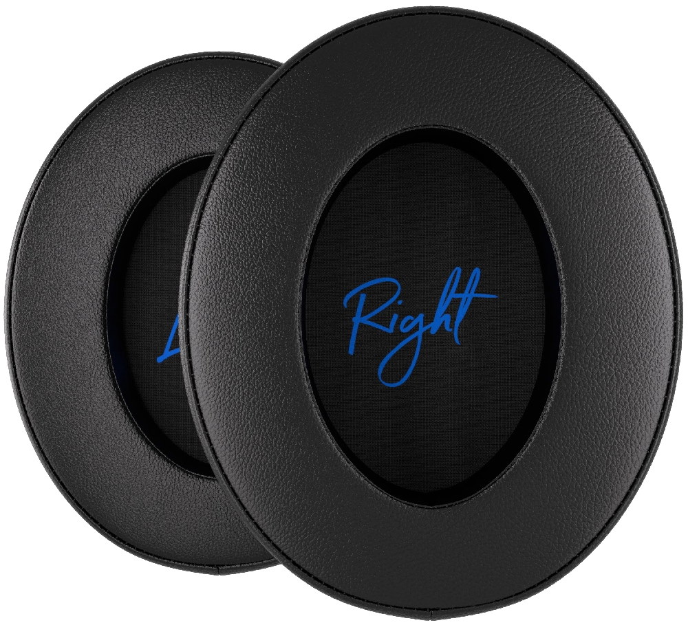 Endorfy náušníky Leather / PU kůže / paměťová pěna / univerzální / černé