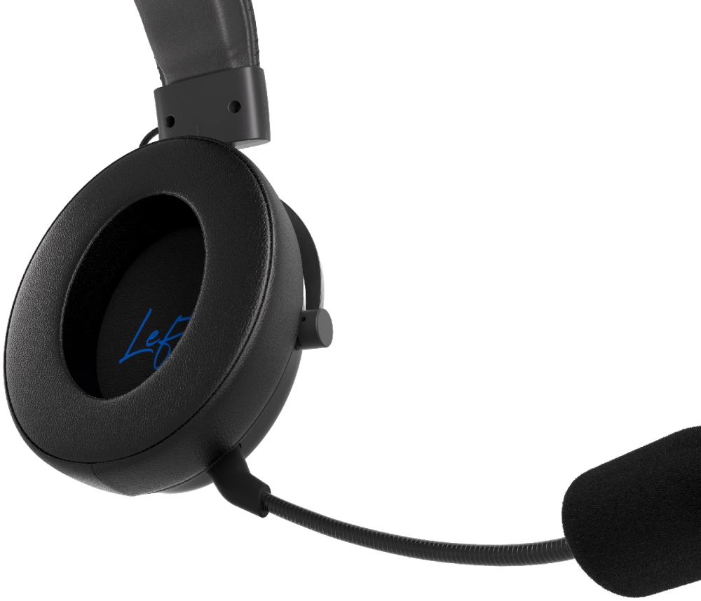 Endorfy náušníky Leather / PU kůže / paměťová pěna / univerzální / černé