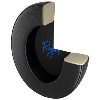 Endorfy náušníky Leather / PU kůže / paměťová pěna / univerzální / černé