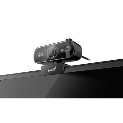 GENIUS FaceCam OPEN/ 5M Full HD/ Windows Hello/ autofocus/ 360° rotace/ 60° náklon/ USB-C/ USB/ UVC/ mikrofon/ černá
