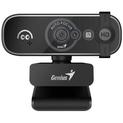 GENIUS FaceCam OPEN/ 5M Full HD/ Windows Hello/ autofocus/ 360° rotace/ 60° náklon/ USB-C/ USB/ UVC/ mikrofon/ černá