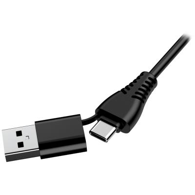 GENIUS FaceCam Light/ 2M 1080P/ LED světlo/ kryt soukromí/ USB-C/ USB/ UVC/ mikrofon/ černá