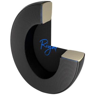 Endorfy náušníky Cool Hybrid / kombinace kůže a textilu / chladivá vrstva / univerzální / černé