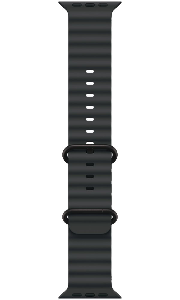Apple Watch Ultra 3 49mm Černý titan s černým oceánským řemínkem