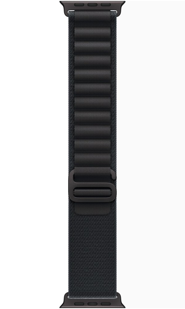 Apple Watch Ultra 3 49mm Černý titan s černým alpským tahem - L