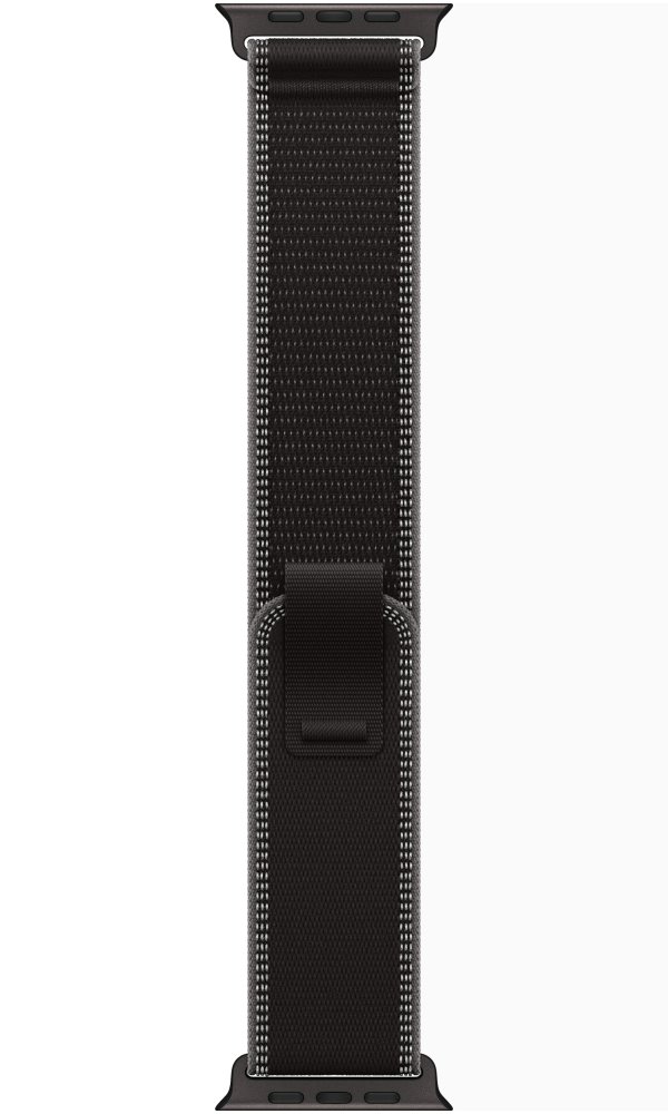 Apple Watch Ultra 3 49mm Černý titan s černým trailovým tahem - S/M