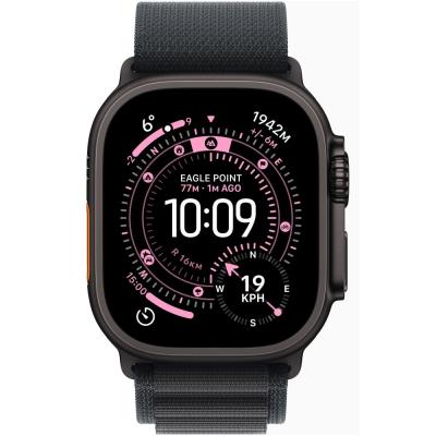 Apple Watch Ultra 3 49mm Černý titan s černým alpským tahem - L