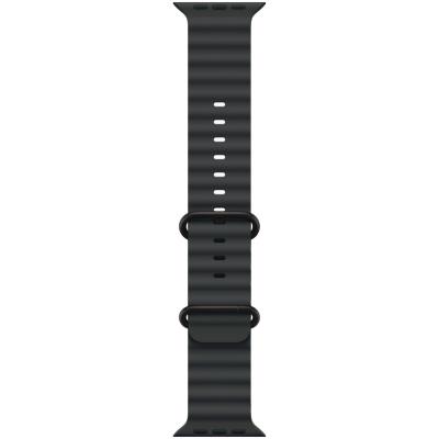 Apple Watch Ultra 3 49mm Černý titan s černým oceánským řemínkem