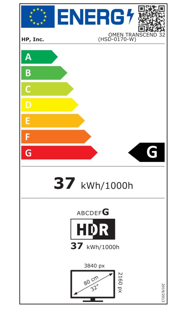 HP OMEN 32/ 31,5"/ 3840x2160/ QD-OLED/ 0,03ms/ 250 cd/m2/ 1.5M:1/ HDMI/ DP/ USB/ USB-C/ VESA/ černo-bílý