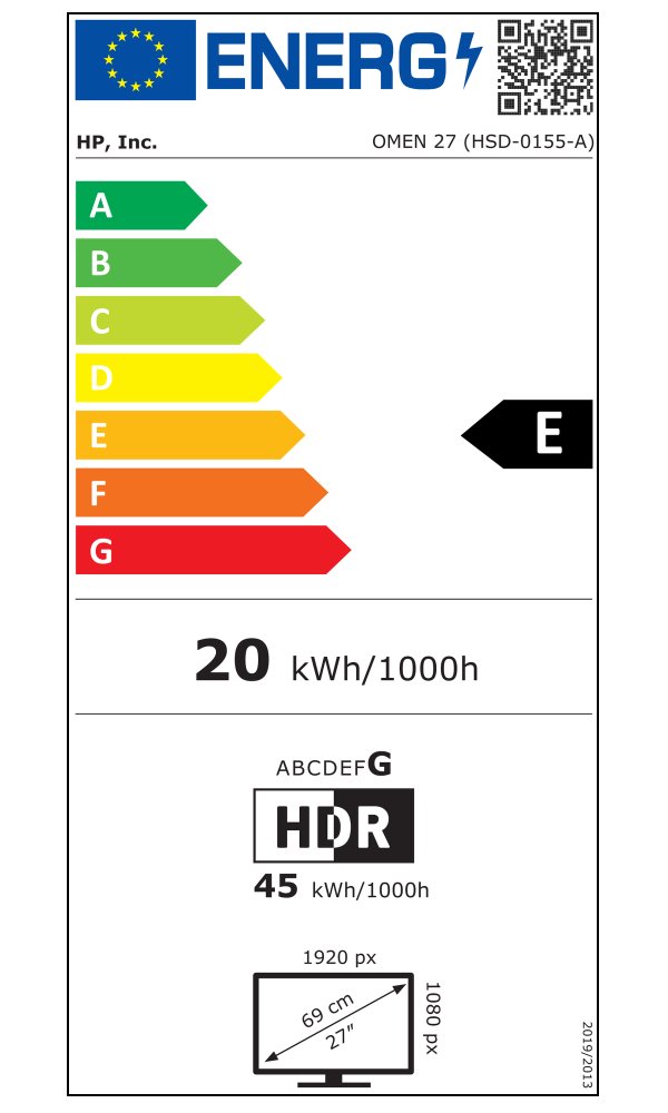 HP OMEN 27/ 27"/ 1920x1080/ IPS/ 1ms/ 400 cd/m2/ 1000:1/ HDMI/ DP/ jack/ VESA/ černý