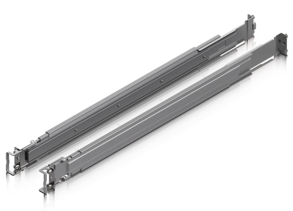 Ubiquiti UniFi Sliding Rack Rails - Teleskopické ližiny pro UniFi switche XG/HD, nosnost 45kg, hloubka 600–1066mm