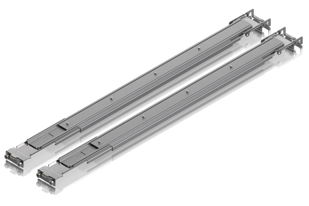 Ubiquiti UniFi Sliding Rack Rails - Teleskopické ližiny pro UniFi switche XG/HD, nosnost 45kg, hloubka 600–1066mm