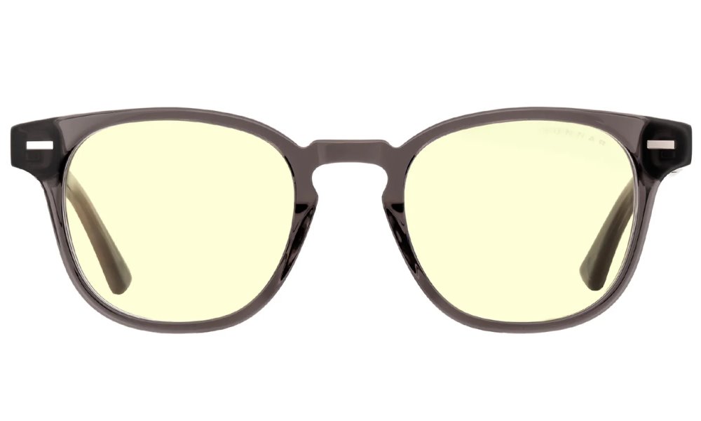 GUNNAR kancelářske/herní brýle  TIOGA GRAY CRYSTAL/WALNUT jantarová skla MINERAL BLF 65 GUNNAR focus