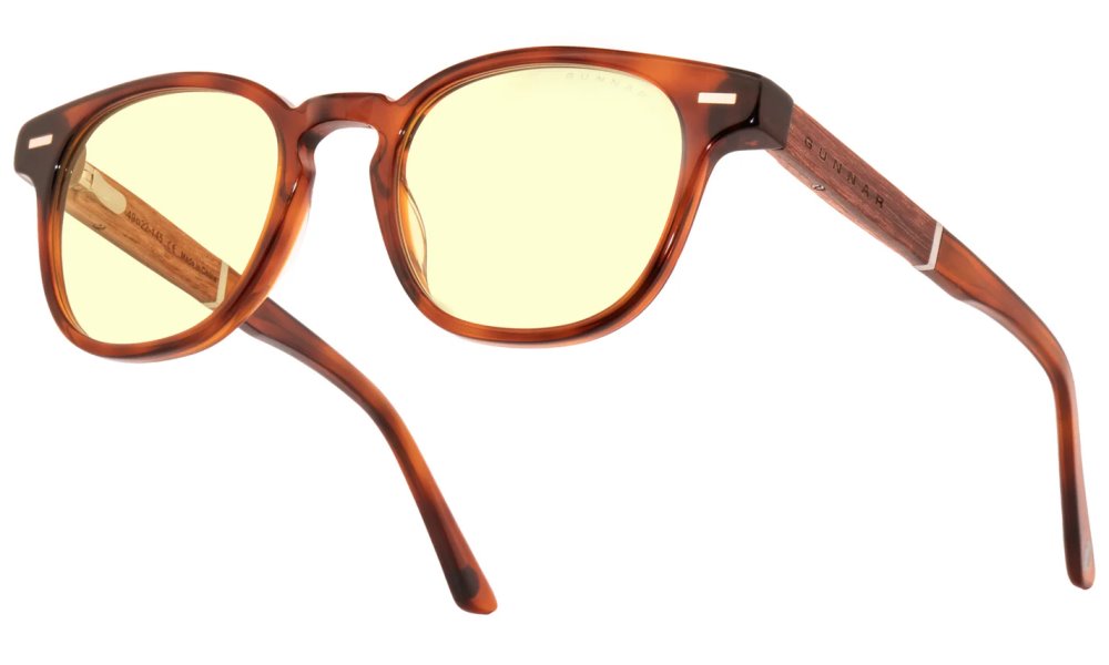 GUNNAR kancelářske/herní brýle  TIOGA MAROON/ROSEWOOD jantarová skla MINERAL BLF 65 GUNNAR focus