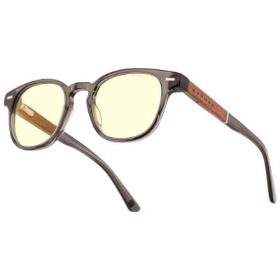GUNNAR kancelářske/herní brýle  TIOGA GRAY CRYSTAL/WALNUT jantarová skla MINERAL BLF 65 GUNNAR focus