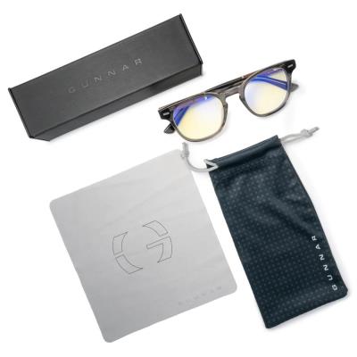 GUNNAR kancelářske/herní brýle  TIOGA GRAY CRYSTAL/WALNUT jantarová skla MINERAL BLF 65 GUNNAR focus