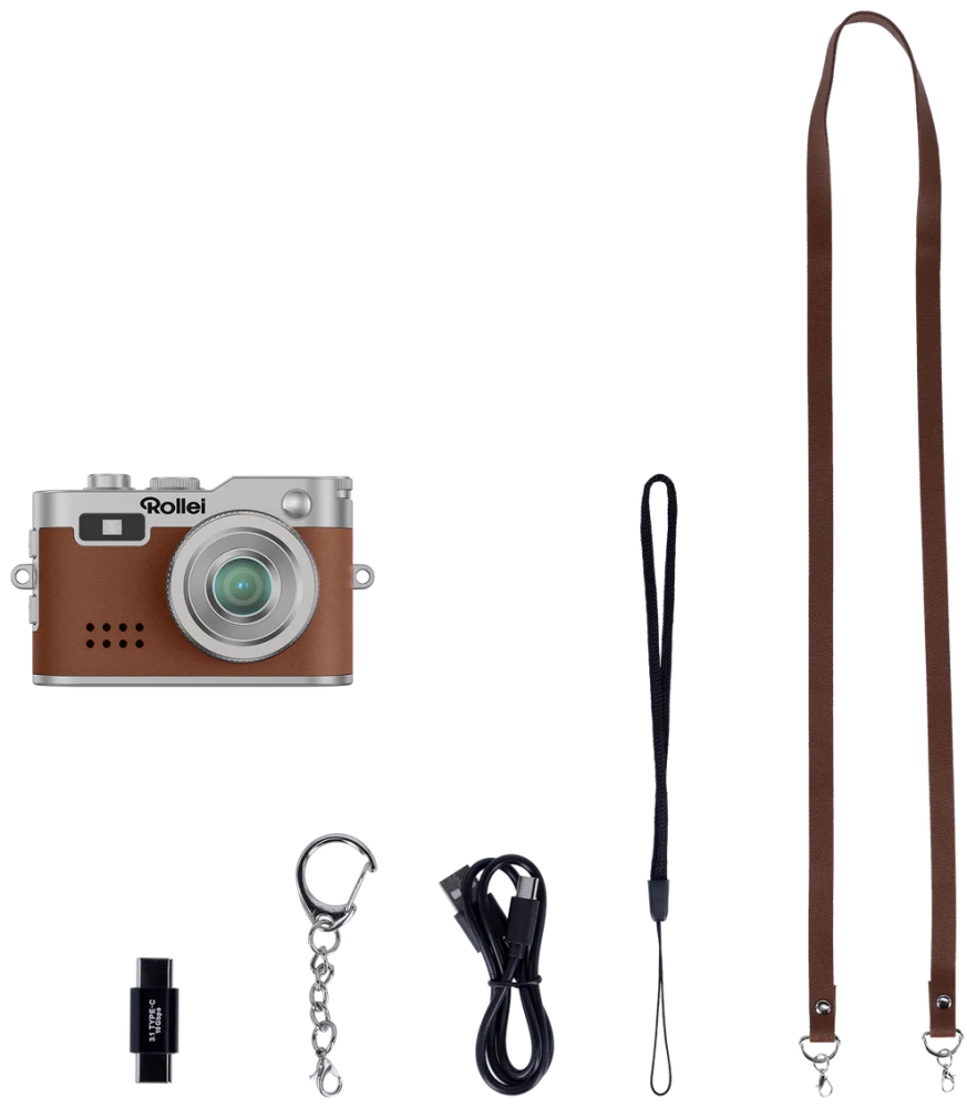 Rollei Mini Digitalkamera/ 2 MPix/ 0,96" LCD/ 1080p video/ Hnědý