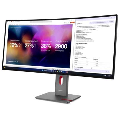 Lenovo P40WD-40/ 39,7" IPS / 5120x2160/ 21:9/ 300cd/m2cmd/ 1000:1 / 4ms/ HDMI/ DP/ USB/ Thunderbolt4/ LAN/ černý