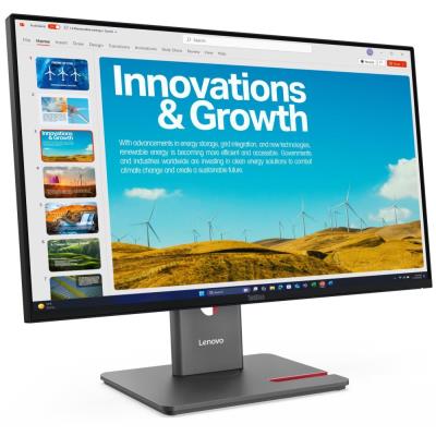 Lenovo P24QD-40/ 23,8" / IPS/ 2560x1440/ 16:9/ 300cd/m2cmd/ 1500:1/ 4ms/ HDMI/ DP/ USB/ USB-C/ LAN/ PIVOT