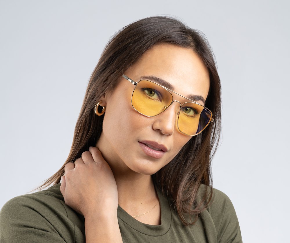 GUNNAR kancelářske/herní brýle  MUSTANG GOLD jantarová skla  BLF 65 GUNNAR focus