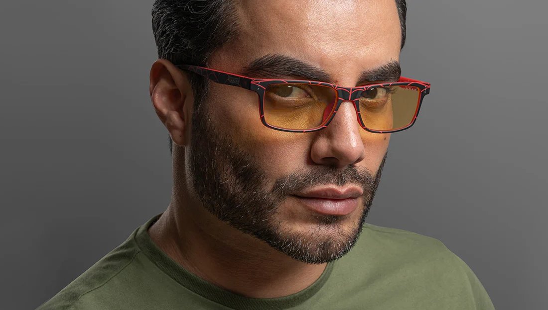 GUNNAR kancelářské/herní brýle CRUZ MARVEL SPIDER-MAN MILES MORALES EDITION * jantarová skla * BLF 65 * NATURAL focus