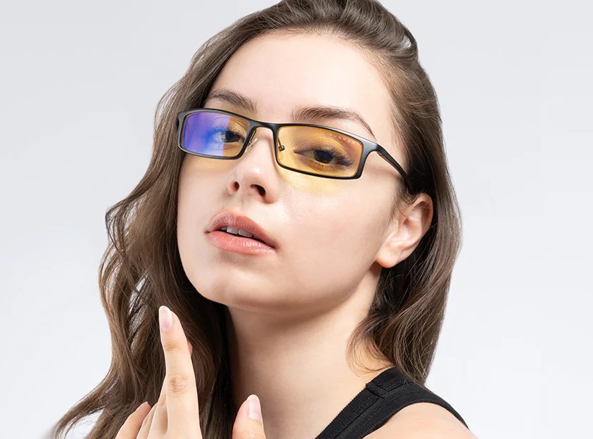 GUNNAR kancelářské brýle PHENOM ONYX/ černé obroučky/ jantarová skla