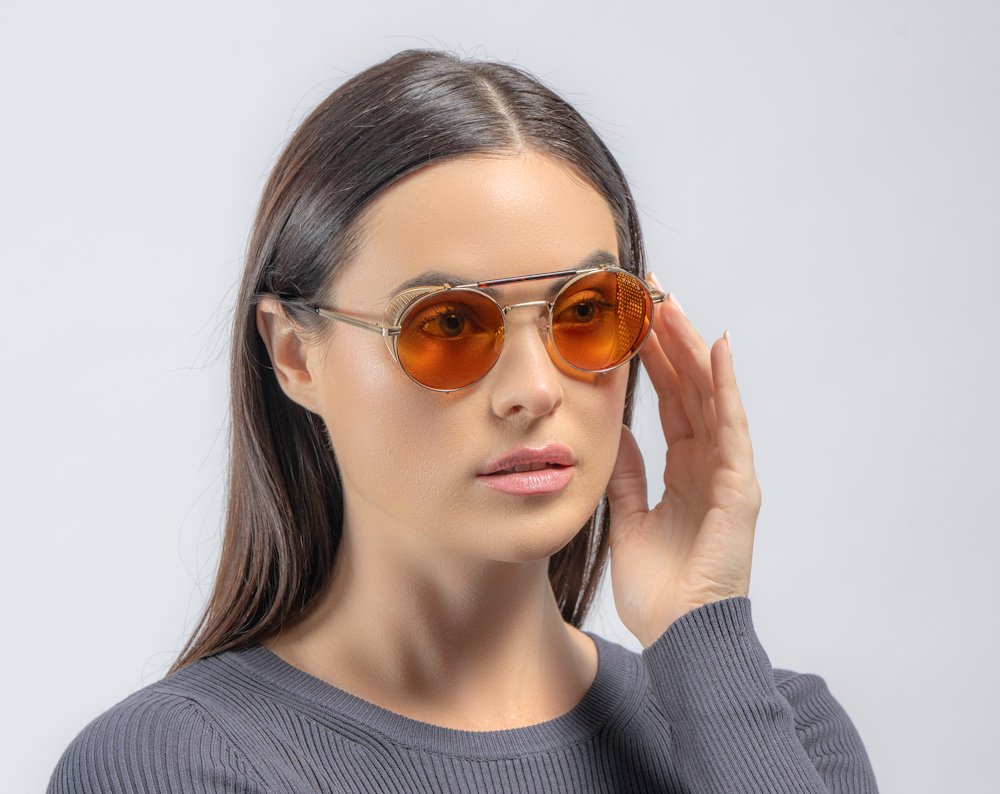 GUNNAR kancelářske/herní brýle BORDERLANDS 4 MOXXI  JACKPOT GOLD  jantarová skla max BLF 98 GUNNAR focus