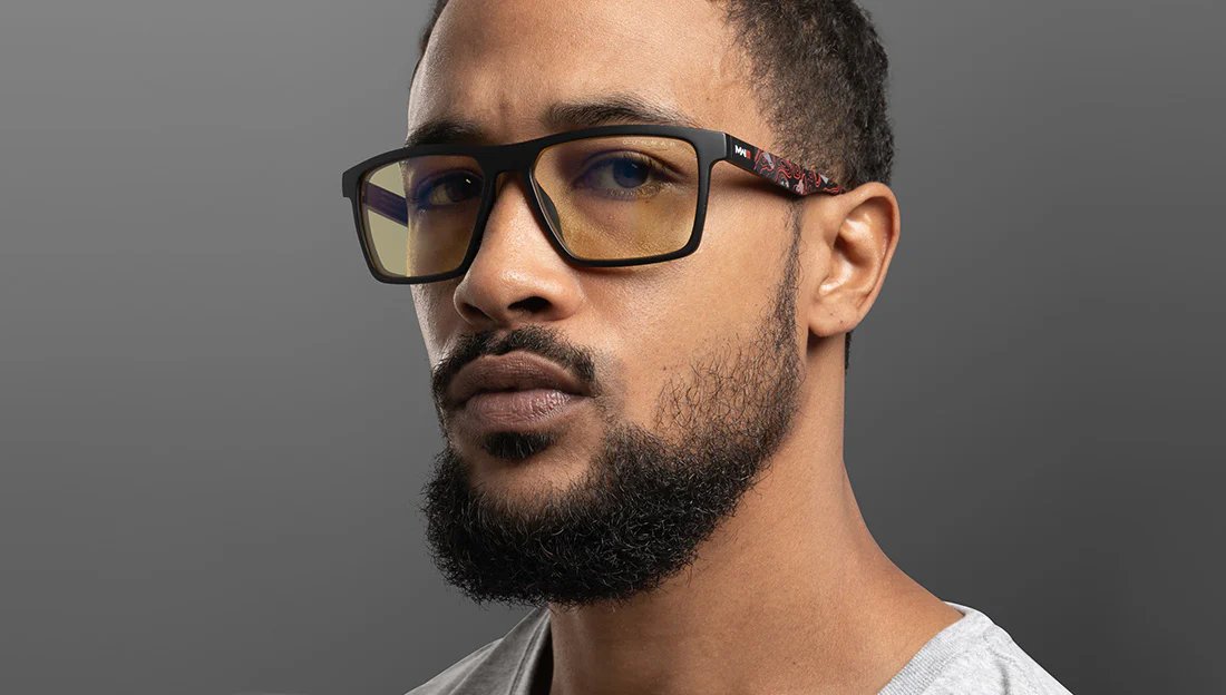 GUNNAR kancelářske/herní brýle CALL OF DUTY ALPHA EDITION ONYX INFRARED * jantarová skla * BLF 65 * GUNNAR focus