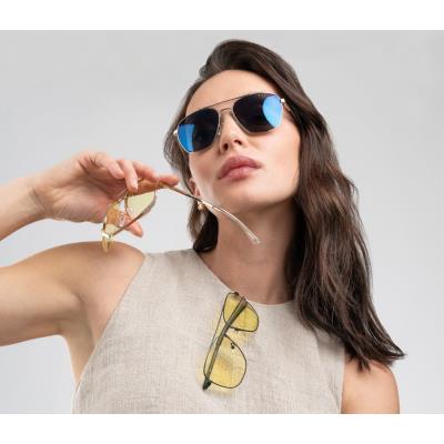 GUNNAR kancelářske/herní brýle  MUSTANG GOLD sluneční skla NEUTRAL BLF 90 GUNNAR focus