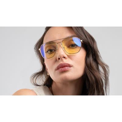 GUNNAR kancelářske/herní brýle  MUSTANG GOLD čirá skla BLF 35 GUNNAR focus