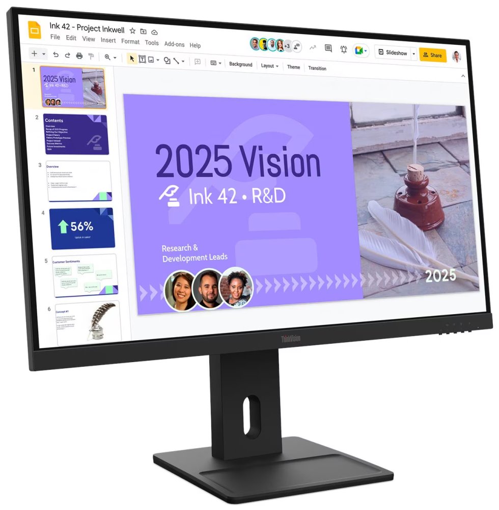 Lenovo E27Q-40/ 27"/ IPS/ 2560x1440/ 16:9/ 350cd/m2/ 1500:1/ 4ms/ HDMI/ DP/ PIVOT