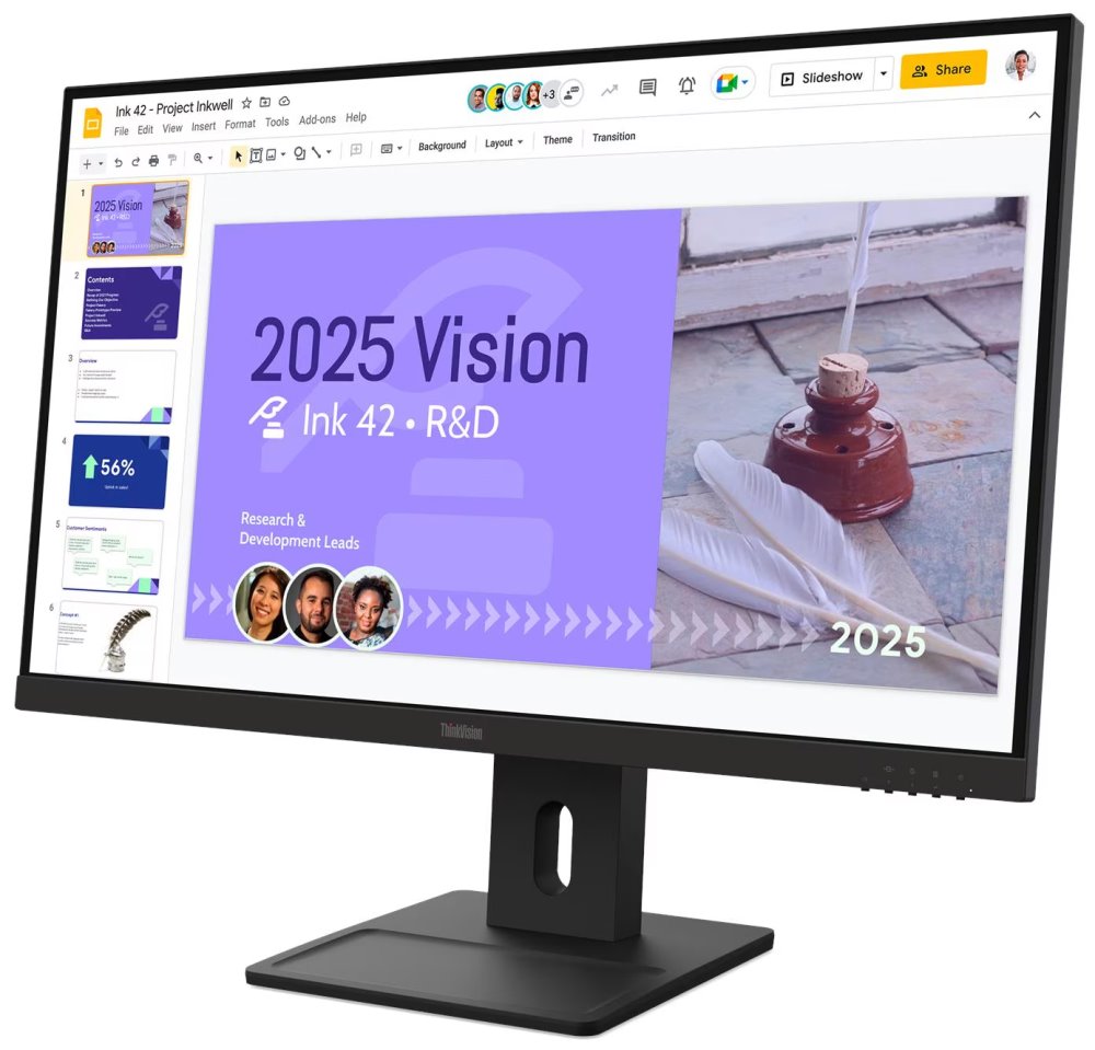 Lenovo E27Q-40/ 27"/ IPS/ 2560x1440/ 16:9/ 350cd/m2/ 1500:1/ 4ms/ HDMI/ DP/ PIVOT