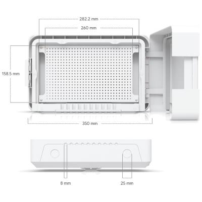 Ubiquiti UniFi Flex Utility Pro - Venkovní instalační krabice pro switche Ubiquiti USW Flex a Ultra, krytí IPX6