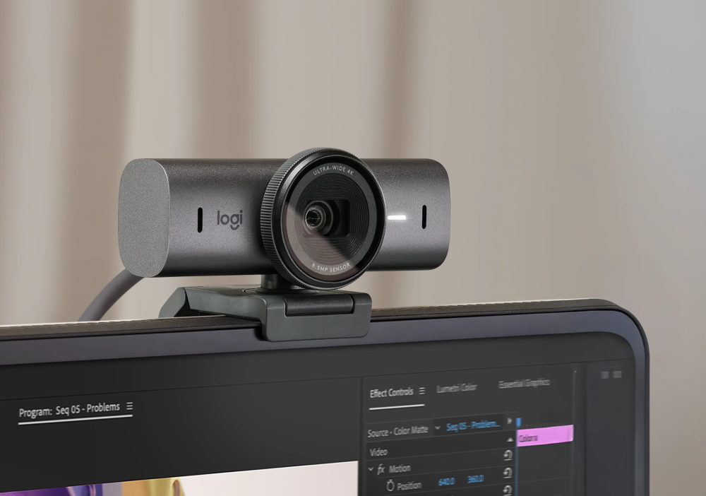Logitech webkamera MX Brio/ 4K/30fps / 1080p/60fps/ graphite