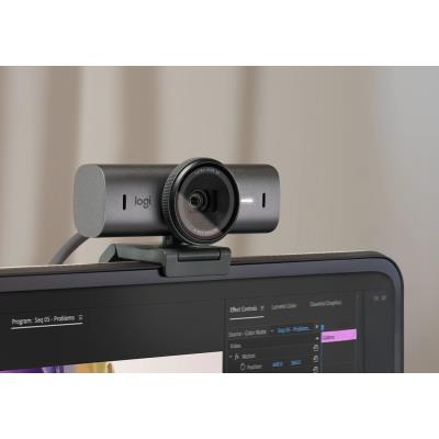 Logitech webkamera MX Brio/ 4K/30fps / 1080p/60fps/ graphite
