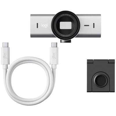 Logitech webkamera MX Brio/ 4K/30fps / 1080p/60fps/ pole gray