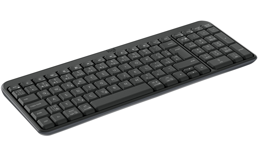 Logitech klávesnice K250/ Kompaktní/ Bezdrátová/ Bluetooth/ CZ/ Černá